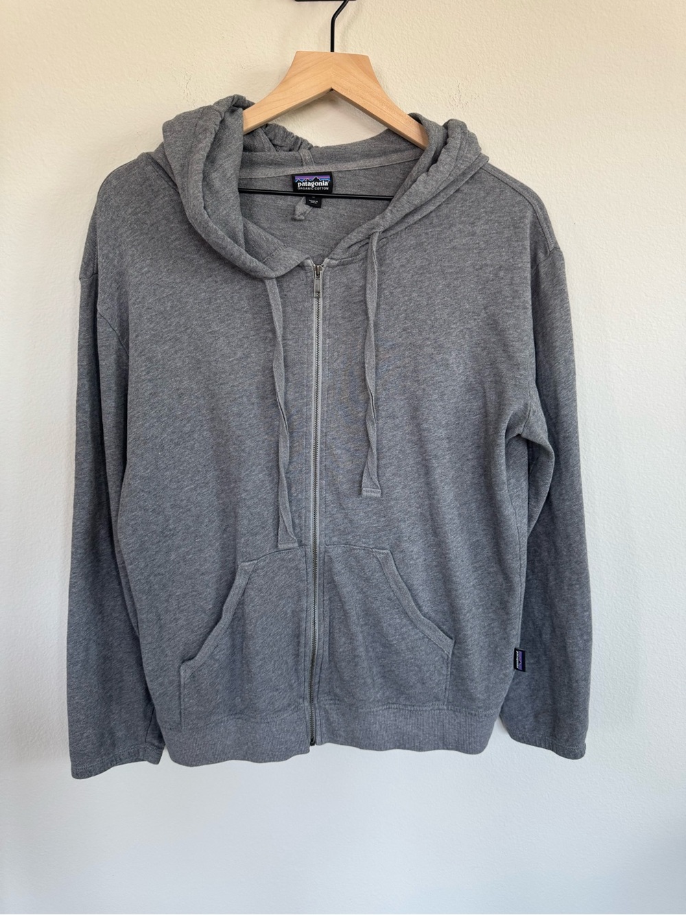 Patagonia Women's Organic Cotton French Terry Hoodie Grey